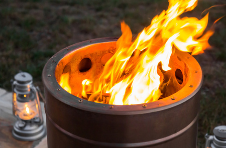 Palenisko ogrodowe ze stali nierdzewnej Pyron "koksownik" - Feuerhand