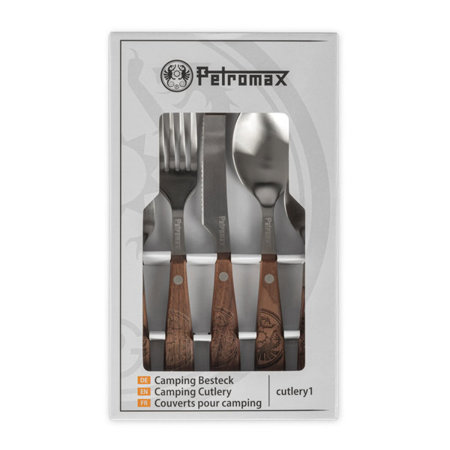 Praktyczny 5-częściowy zestaw sztućców kempingowych PETROMAX cutlery1