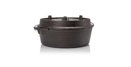 Żeliwny kociołek myśliwski na ognisko i do kuchni ft4.5-t